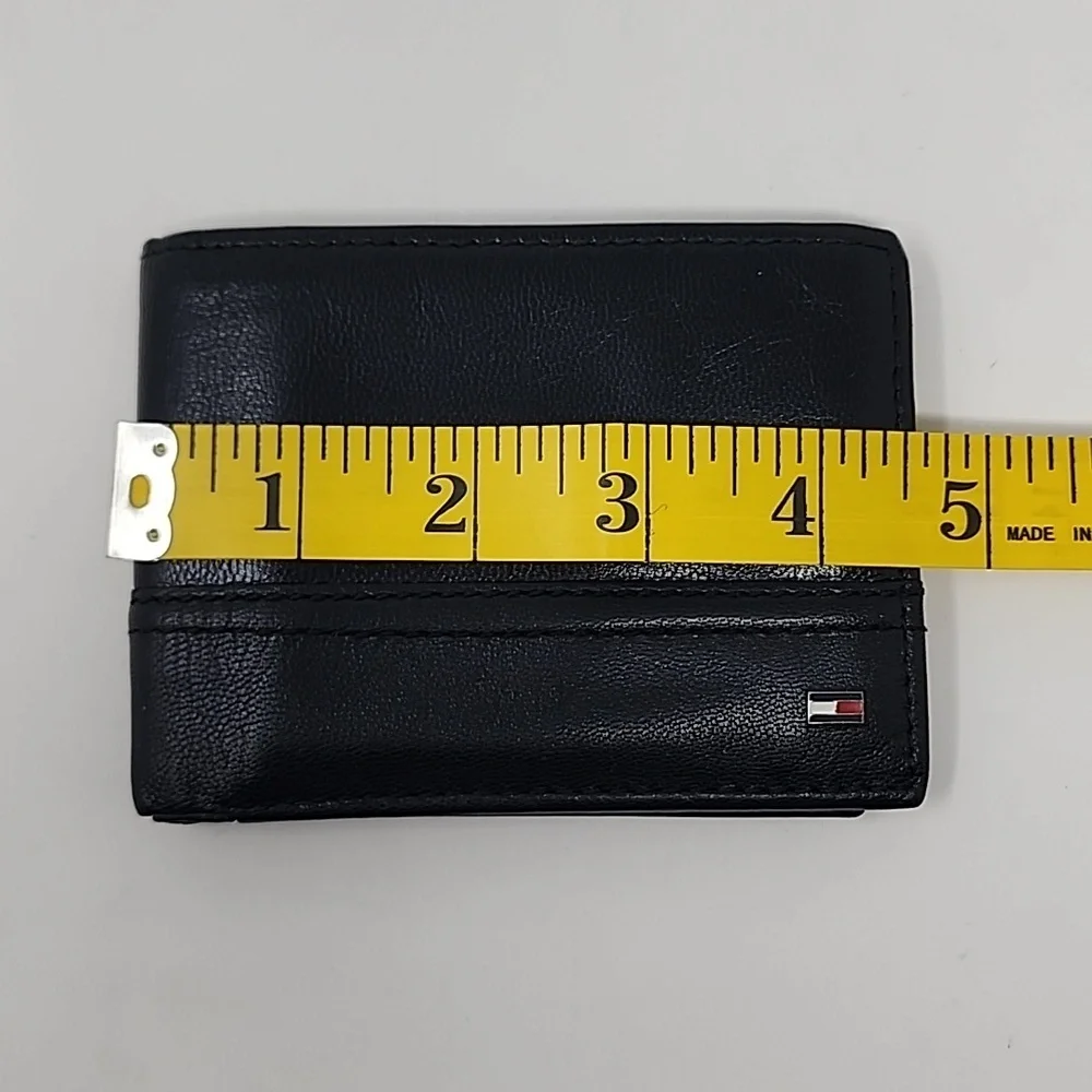 Tommy Hilfiger Black Leather RFID Protection Wallet